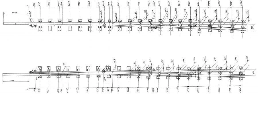Frame rail with shackle type UIC60 grade 1/9 (project 2814.01.000/-01; 2814.02.000/-01)
