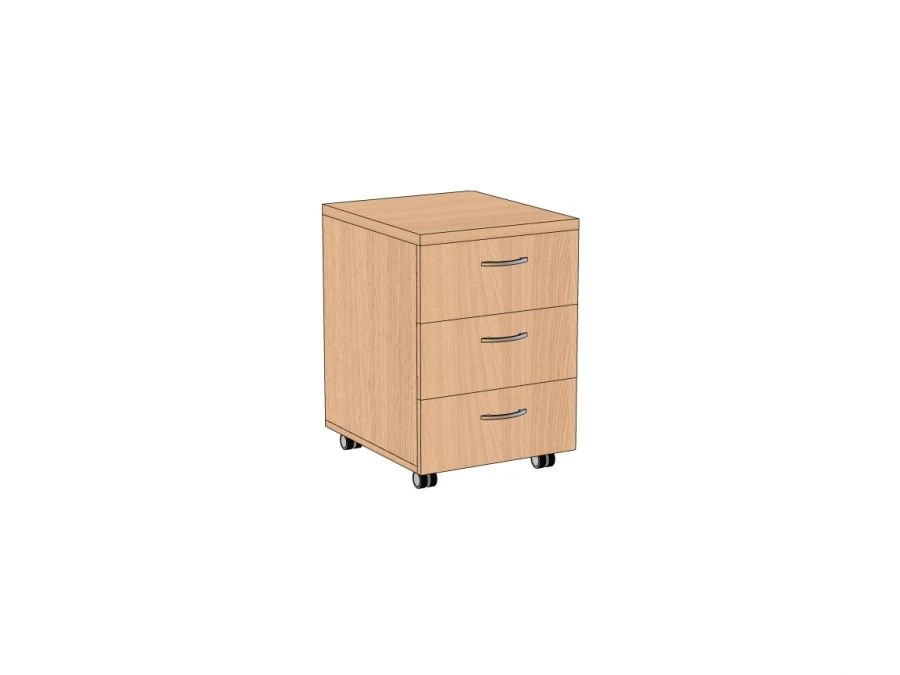 Swing cabinet with 3 drawers without lock 404*464*578 mm APT-3