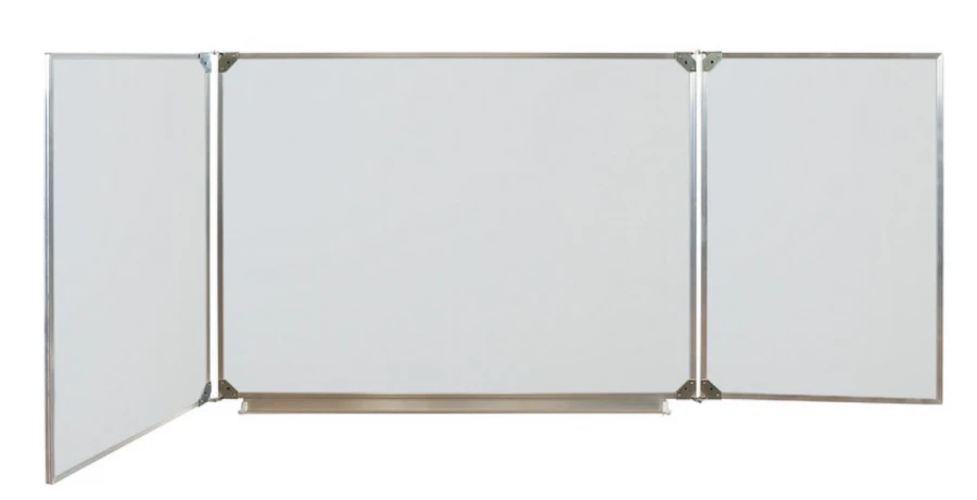 Magnetic marker board with rotating sections