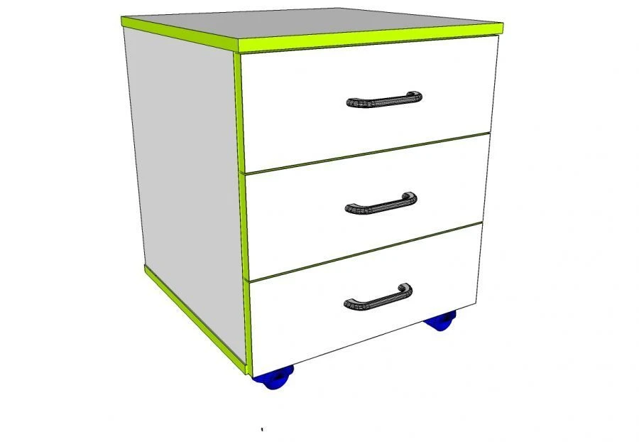 Wooden office cabinet