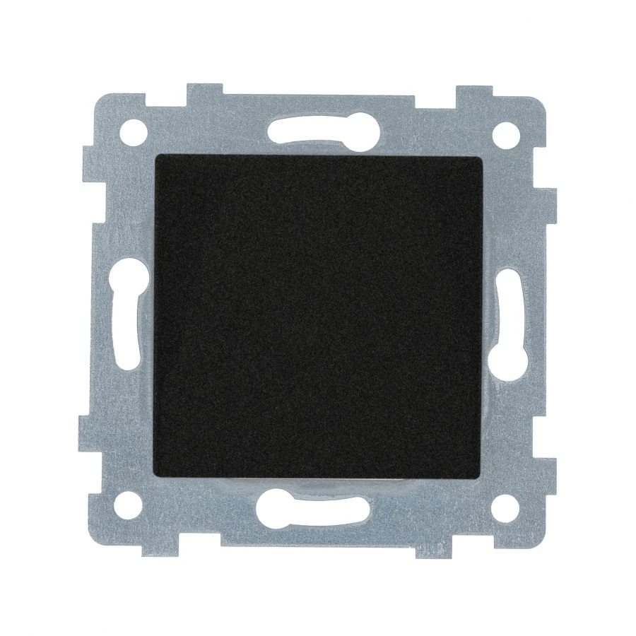 "MARIA" Single-key switch mechanism with flush mounting. C110-437 "anthracite"