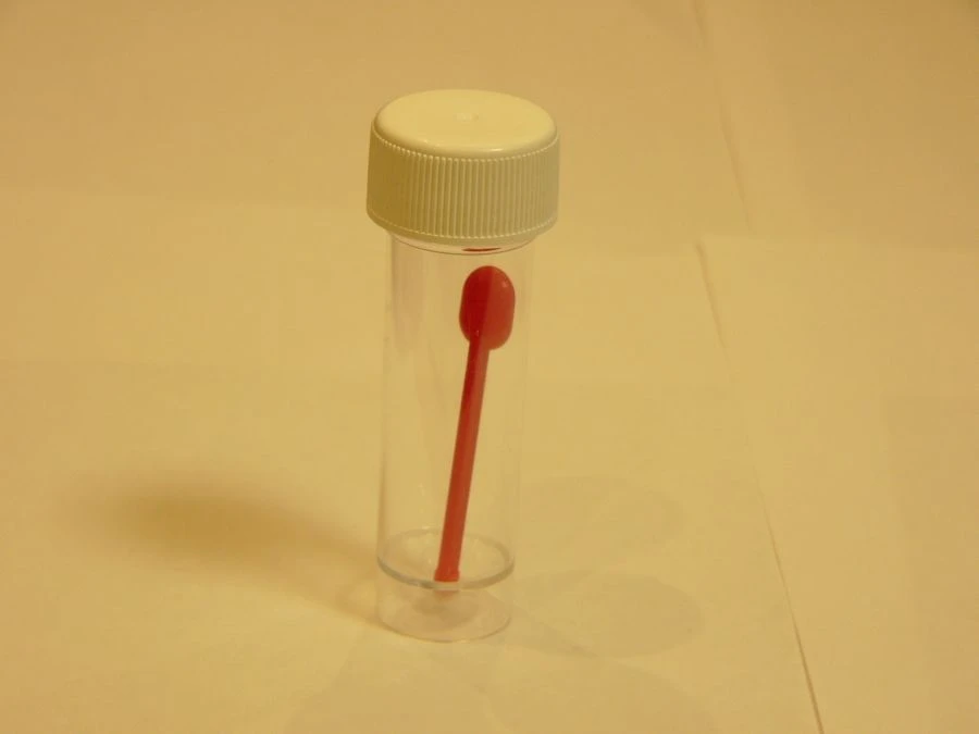 Polymer container for bioassays, disposable, non-sterile-KOS 30ml/B with spoon