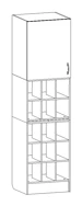 File cabinet with 15 drawers