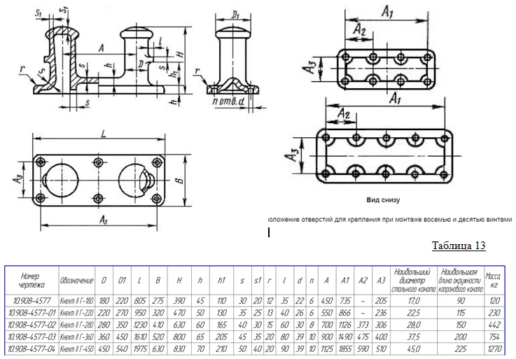 Knecht type 2 execution G (straight-cast) according to GOST 11265-73