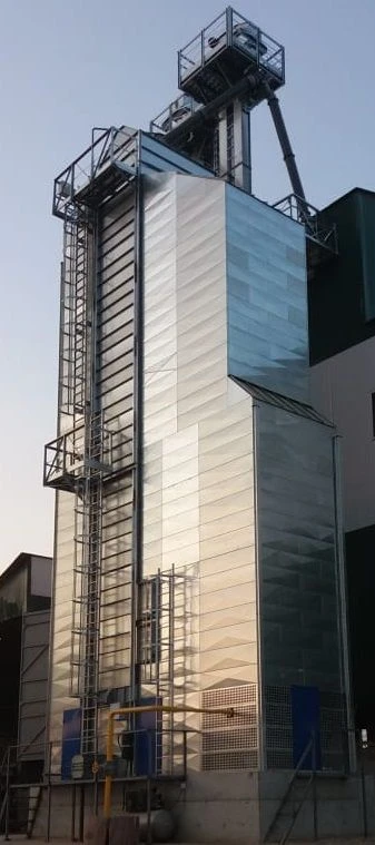 Stationary shaft type grain dryer with air recovery system model SGR100