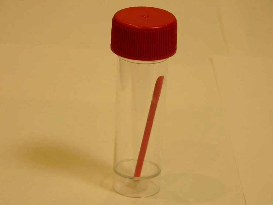 Polymer container for bioassays, disposable, non-sterile-KOS 30ml/B with label