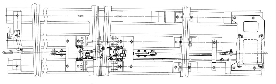 ELECTRIC ACTUATOR BOOM HEADSET VSP-150K FOR CROSSBARS ?65 MARK 1/11 WITH CONTINUOUS ROLLING SURFACE ON REINFORCED CONCRETE BASE