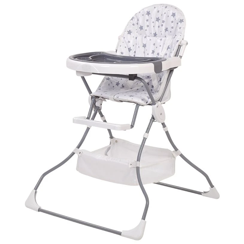 Polini Kids 252 Highchair Stars, white-grey, article number 0002135-14