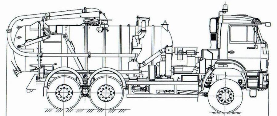 Slush truck KO-507A-3, type KO-507A-3, base chassis KAMAZ-65111-A5, KAMAZ-65111-50