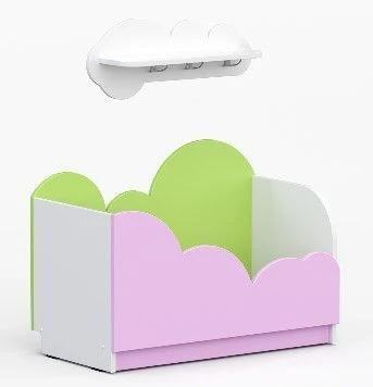 Sports corner "Houses". (complete with shelf). (Furniture for kindergartens brand "Interior" series "TDI Kids")