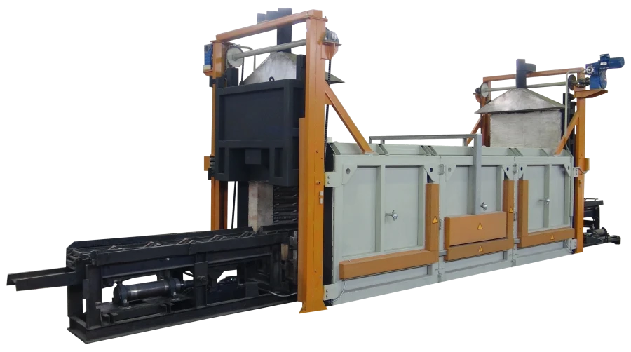 Passing pusher electric furnace STZ 6.2.45,5.5/9.5
