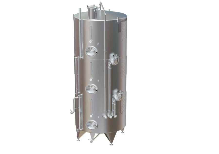 Three-sectional vinificator of EEV series