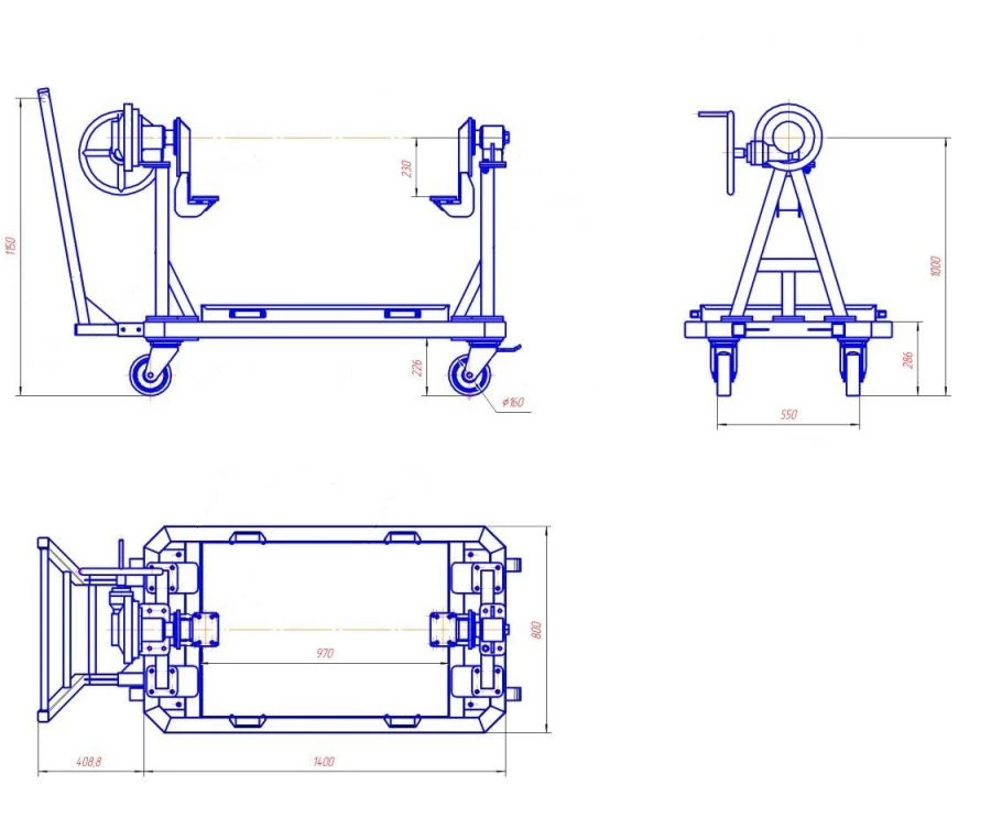 Trolley for KC TG-Spec1 KC-PM