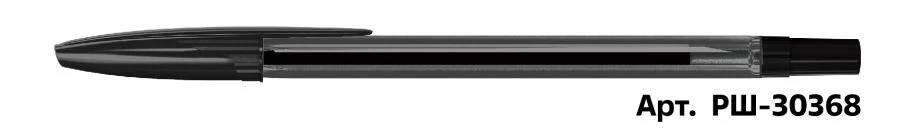 Ballpoint pen STAMM "111" black, 1mm, tinted body