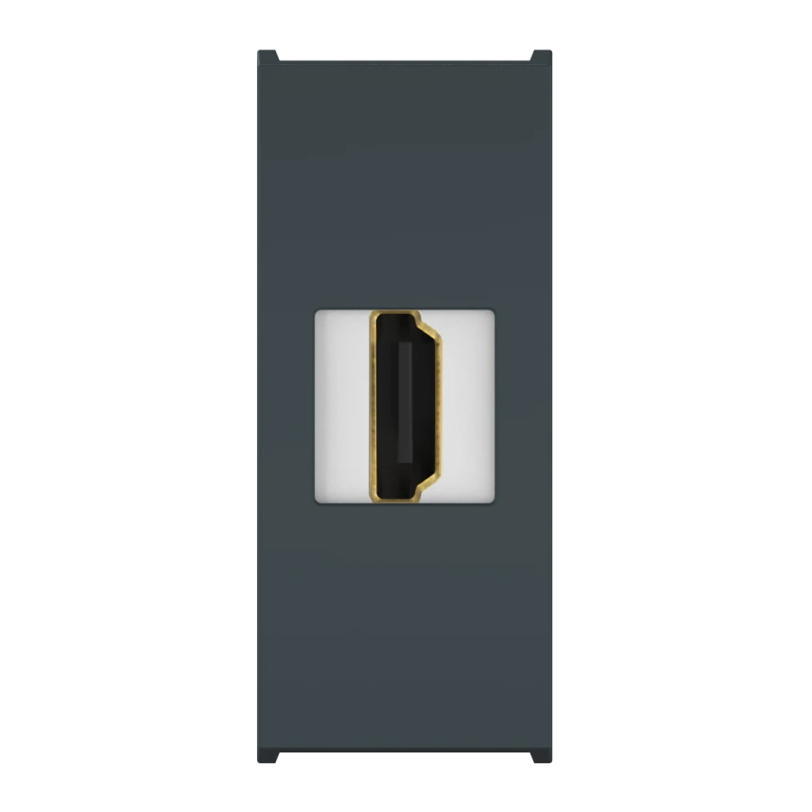 CADUCEUS ALING MODE Flush-mounted socket HDMI type A-A, 1M, anthracite, art. 6615.?