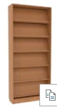 Display shelf, open, 5-shelf