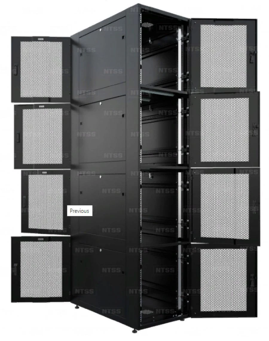 NTSS "Colocation" series server cabinet (IP 20-44 floor standing cabinet) NTSS-CoPC44U/4/60107PD/PD-BL