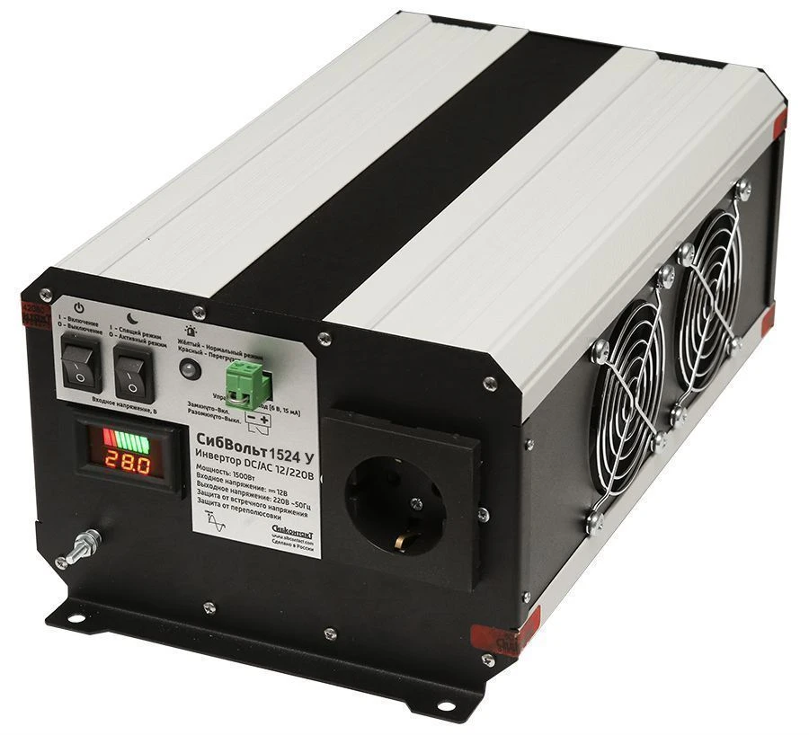 Inverter SibVolt 1524U DC/AC 24/220V 1500W voltage converter