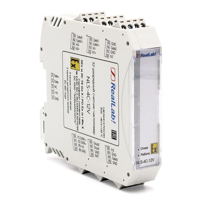 NLS-4C-12V Intrinsically safe pulse counter/frequency meter module