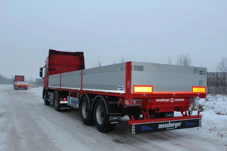Flatbed semi-trailer double-axle MSP-249