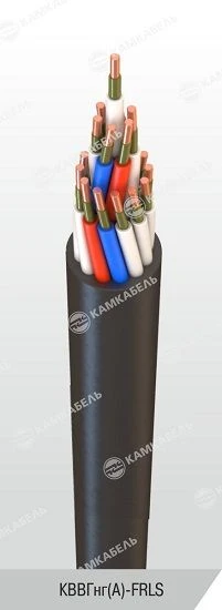 Control cable with copper conductors insulated with polyvinylchloride plasticate of reduced fire hazard, for nominal p
