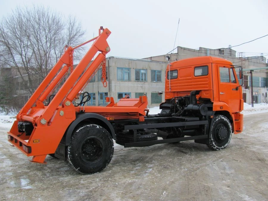 Container rubbish truck KO-450-09 (on the basis of KAMAZ chassis: 43253-G5; 43255-G5)