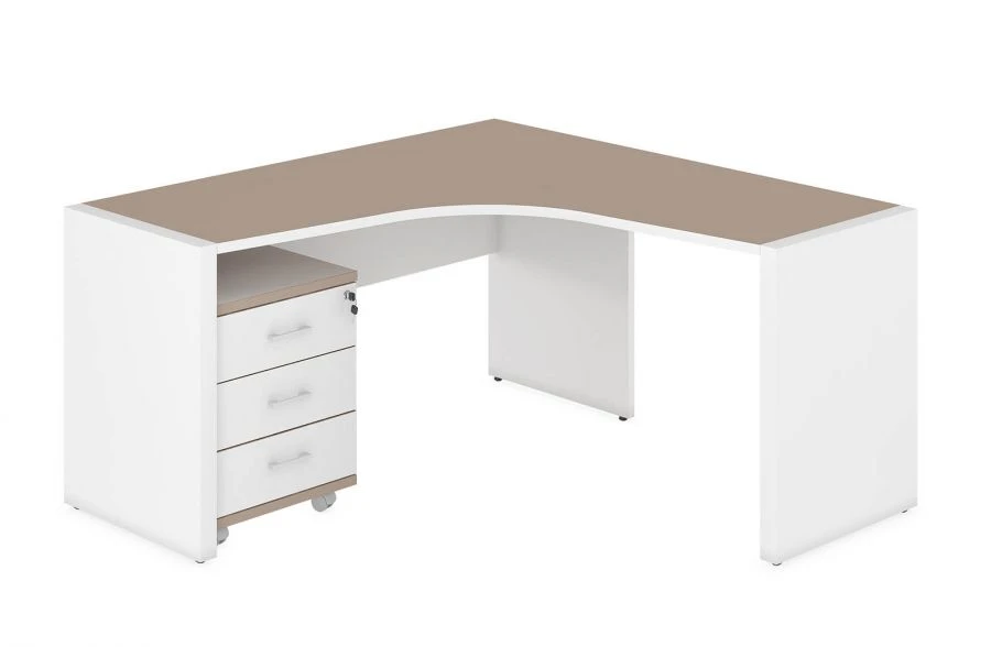 Corner table with supports 1250 right, item CLF119DX