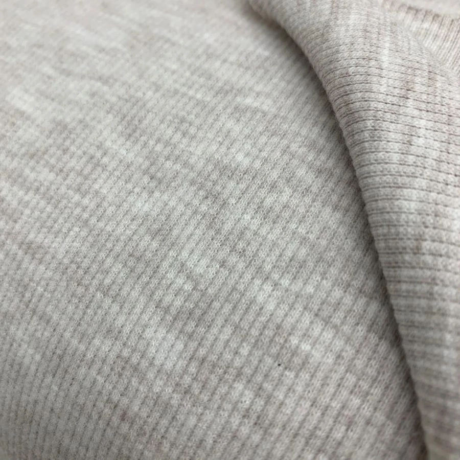 Melange knitted fabric mixed cashcord 70% cotton, 30% polyester