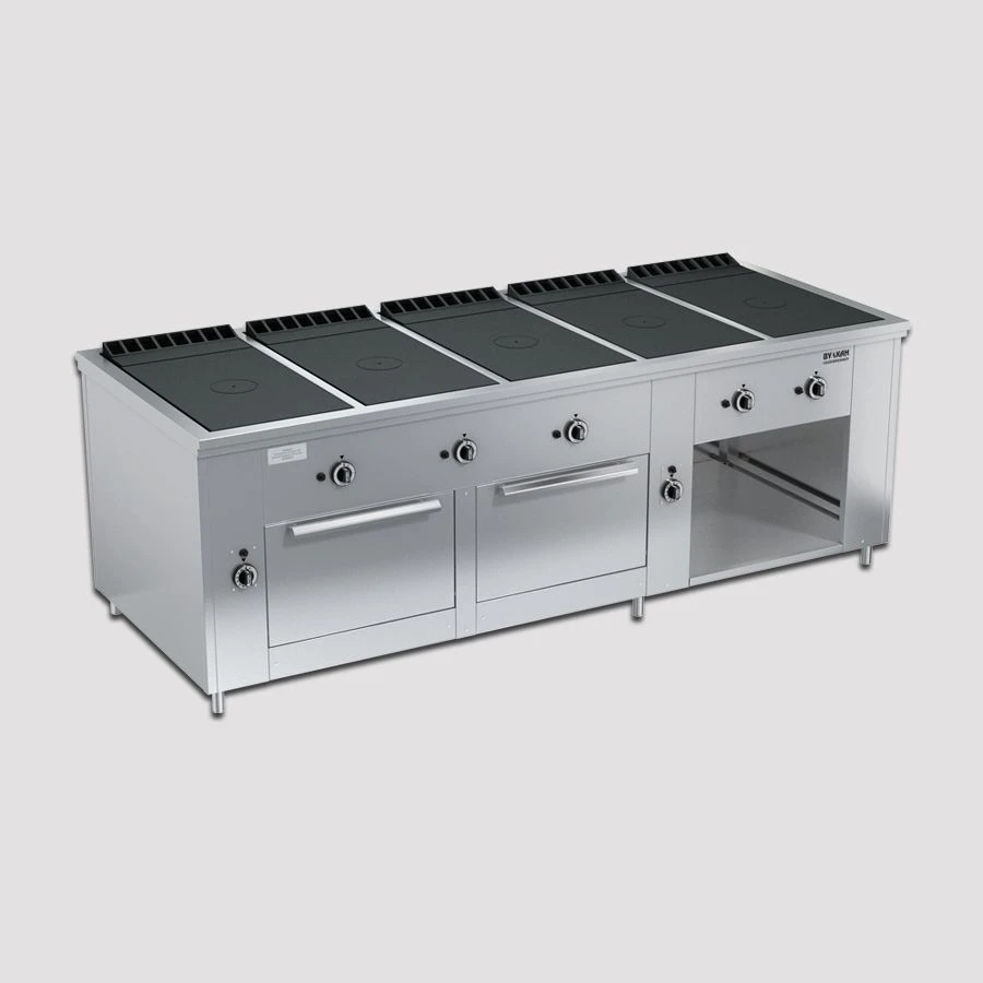 Gas cooker with closed flame PRG-IIA-5C 2DSH "Maxi"