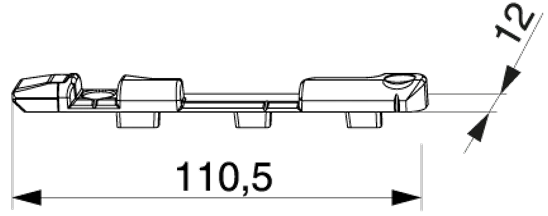 VEKA locking strip, item no. 373547