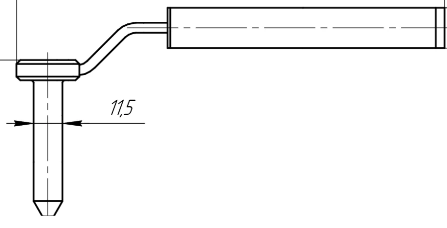Bushing 11,5/3,2 mm for spokes, article no. 501.505