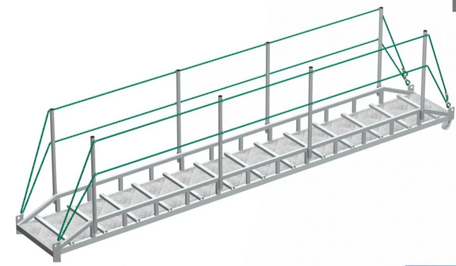 Aluminium gangway drain
