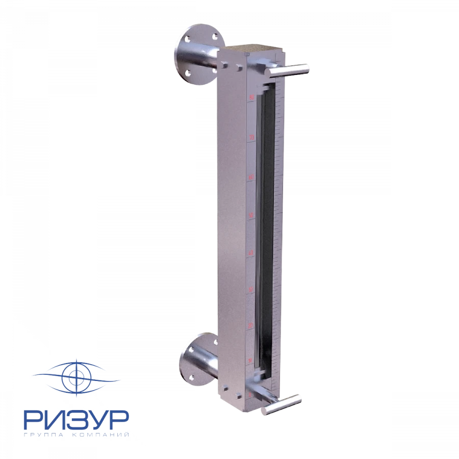 Bypass level indicators with sight glass RIZUR-NBK-GLASS-K series.