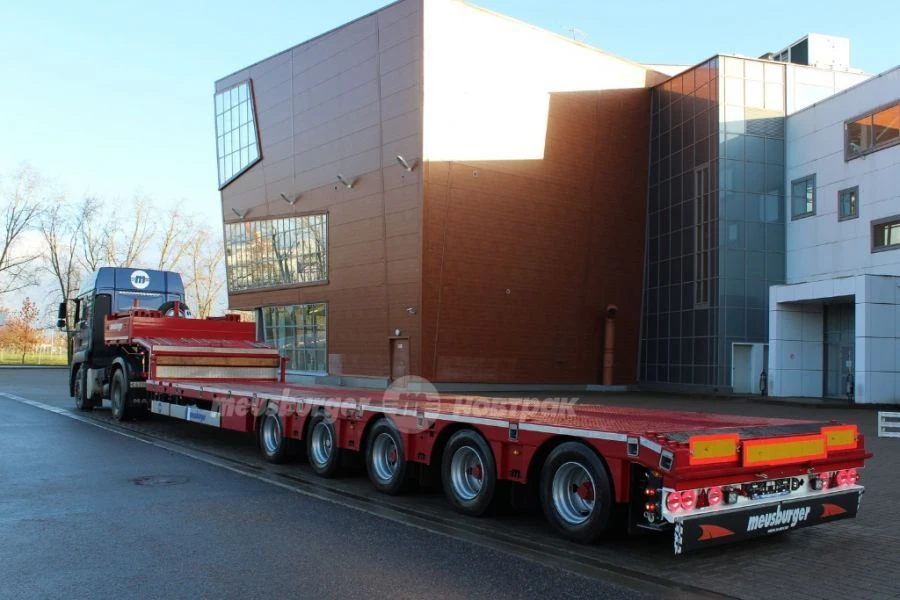 Semi-trailer low-bed flatbed 5-axle TP-585