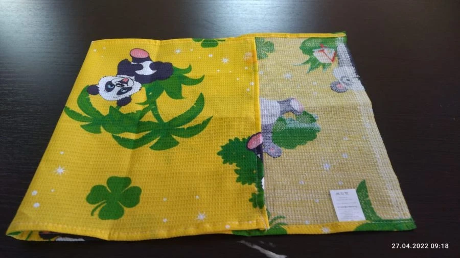 Kitchen towels of cotton waffle fabrics