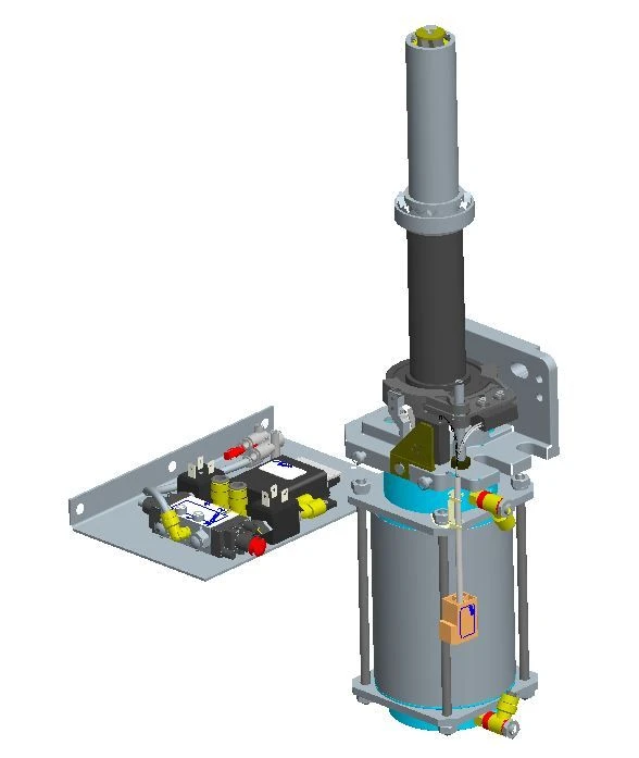 Vehicle door pneumatic actuator 40N1X100/100T1B030