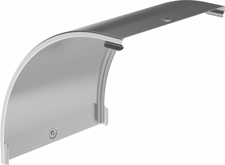 CPV41D-0-90-90-200-08 Smooth turn cover. 90° type B20 ESCA 200mm IEK