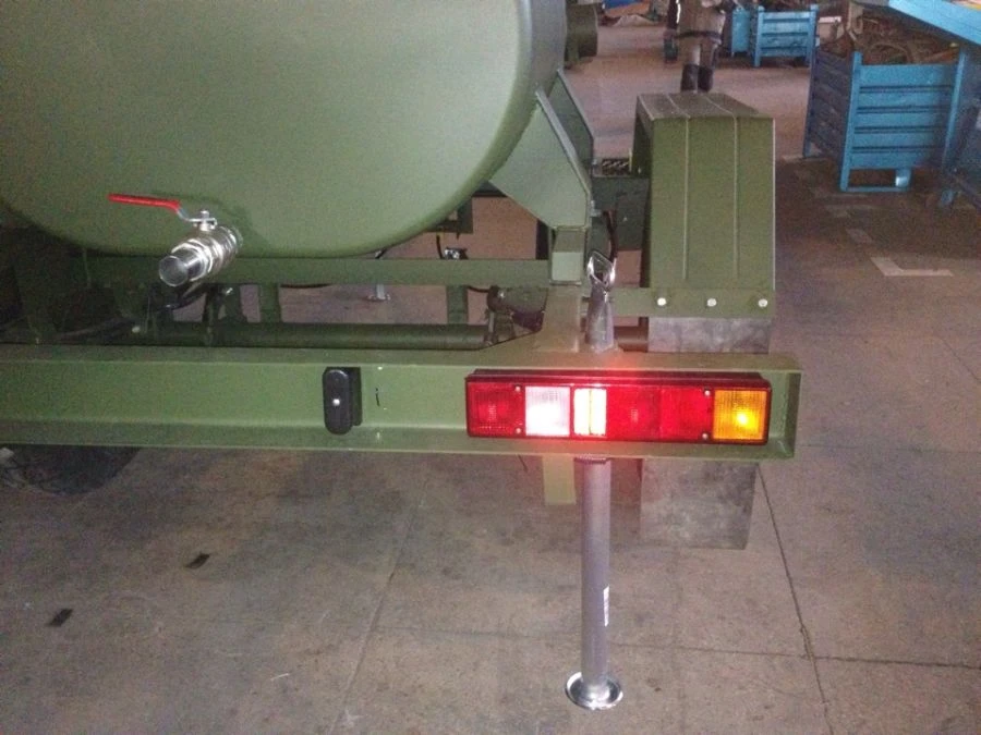 Trailed tank truck model ??-1,2 (for transportation and storage of food liquids) with axle unit automotive ??-1,2.04.0