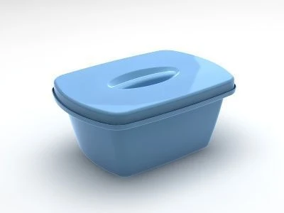 Polymeric containers with perforated tray and lid for pre-sterilisation cleaning, chemical disinfection and sterilisation.