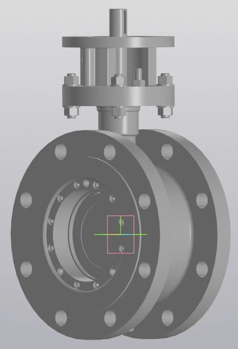 Rotary disc gates of carbon, alloyed and stainless steel, types STK-ZDP.
