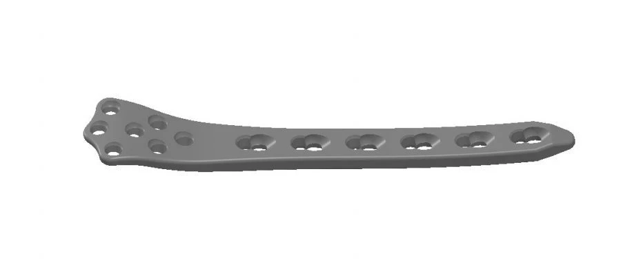 Distal femoral condyle plate with angular stability, article no. 90.36.XX