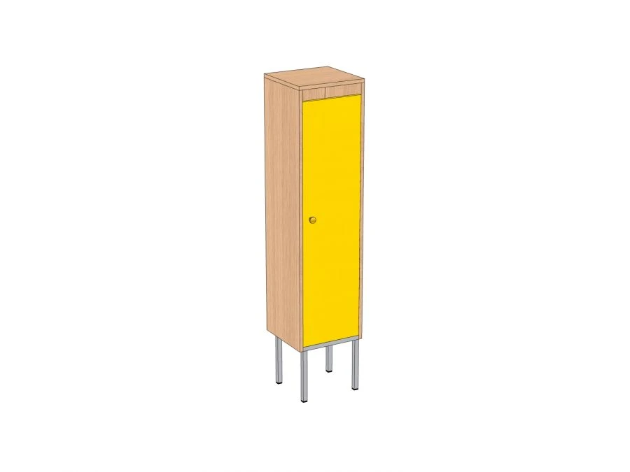 1-seat cupboard for children's clothes on metal frame SHG1-M