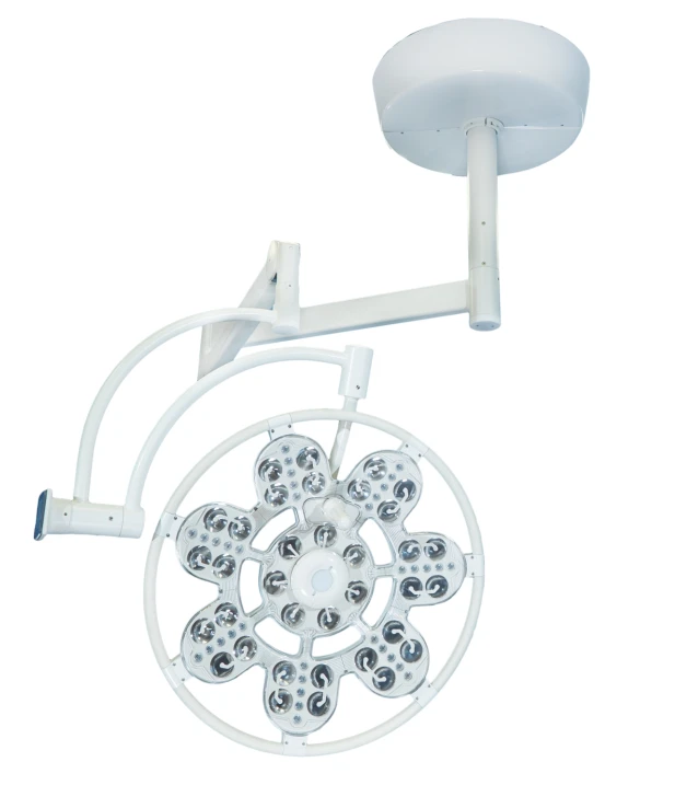 Surgical ceiling luminaire with emergency power supply adjustable single unit "EMALED 500"