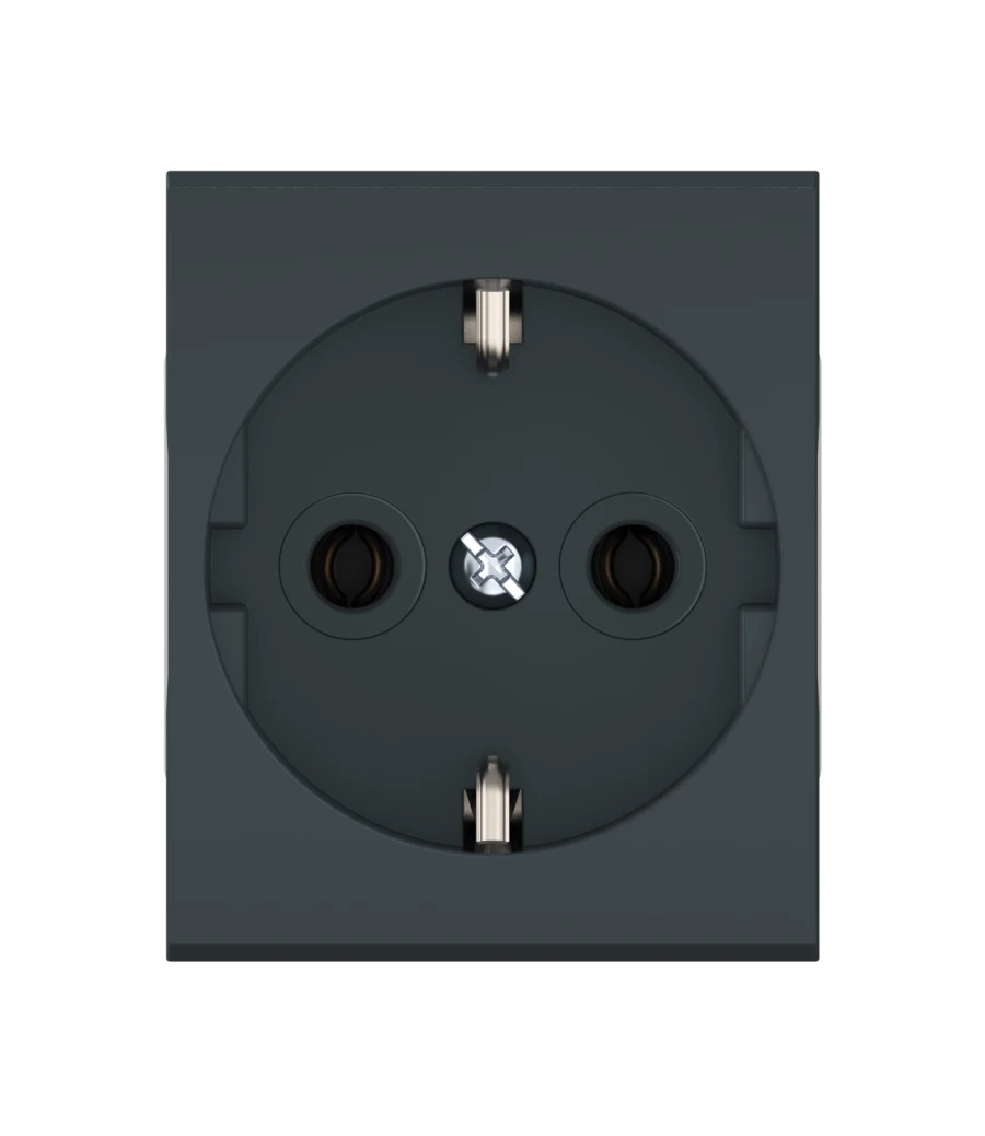 CADUCEUS ALING MODE Flush-mounted earthed socket without blinds 16A, 250V~, 2M, anthracite, art. 651.?