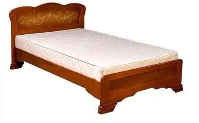 Single wooden bed for adults. Model KV-1.
