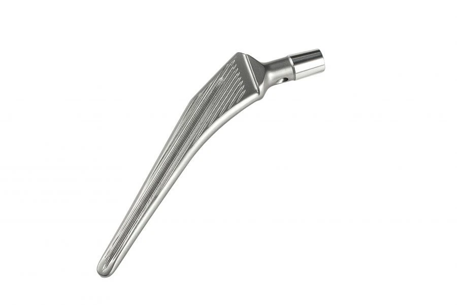 Femoral endoprosthesis stem uncovered, one-piece