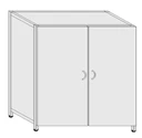 Clothes wardrobe metal all-welded thickness. 0,6 mm ShK-1 (m)