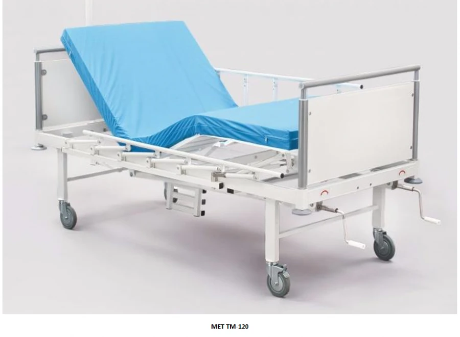 Functional medical bed with toilet unit MET, version MET TM-120