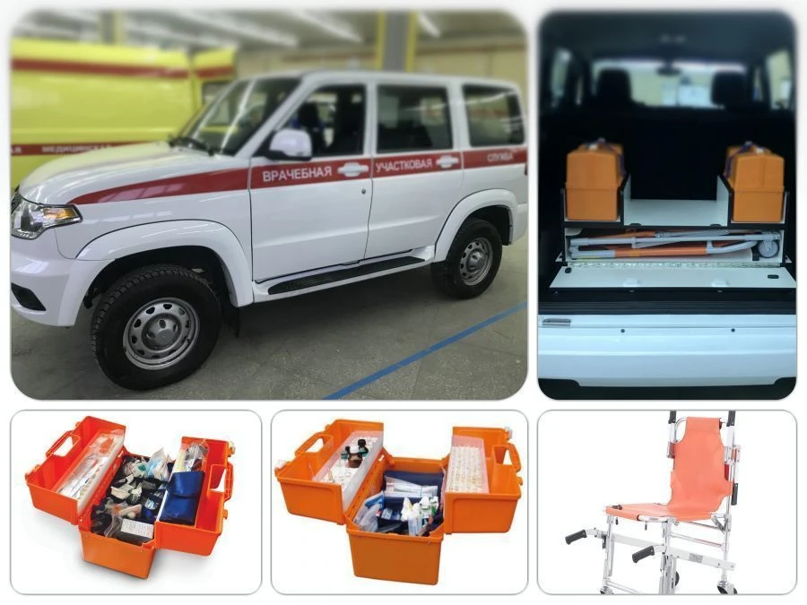 Special vehicle on the basis of UAZ-3163* Patriot of M1G category Type 17435 doctor-patient service