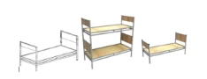 Collapsible army bed type "F" EkoMet Ltd.